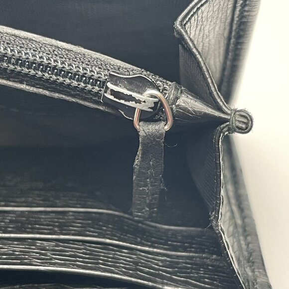 Gucci Calfskin Interlocking G Continental Wallet Black - Preowned - Picture 6 of 15